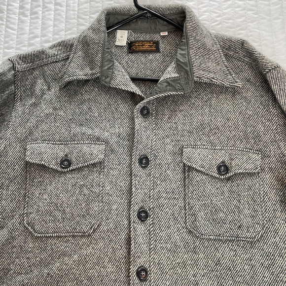 Vintage Eddie Bauer wool blend button down long jacket - Picture 5 of 6